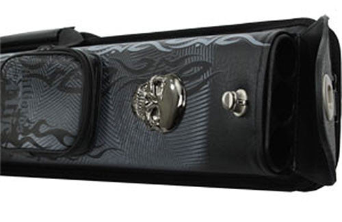 Eight Ball Mafia 3x5 Hard Cue Case - Steel Skull