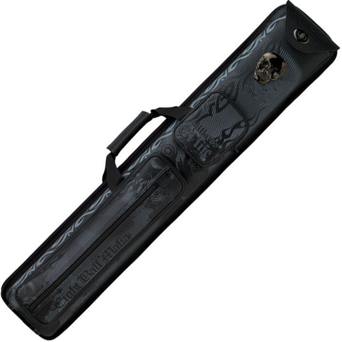 Eight Ball Mafia EBMCNA 3x5 Hard Cue Case - Steel Skull 1