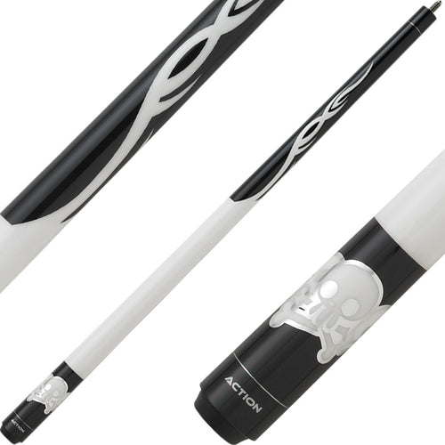 Action JR17 52" Junior Cue - White Skulls 1