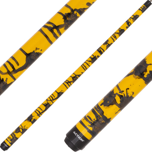 Action VAL44 Value Cue - Yellow with Black Splatter 1