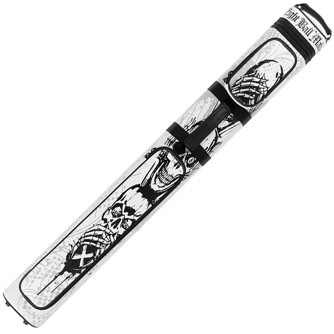 Eight Ball Mafia 3x5 Hard Cue Case - See No, Hear No, Speak No, Skulls
