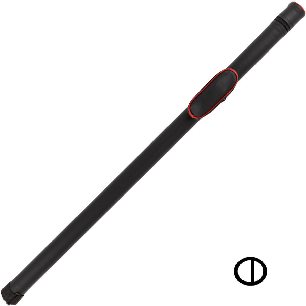 Action ACPRNDRD 1 Butt x 2 Shaft Hard Round Red Piping Case