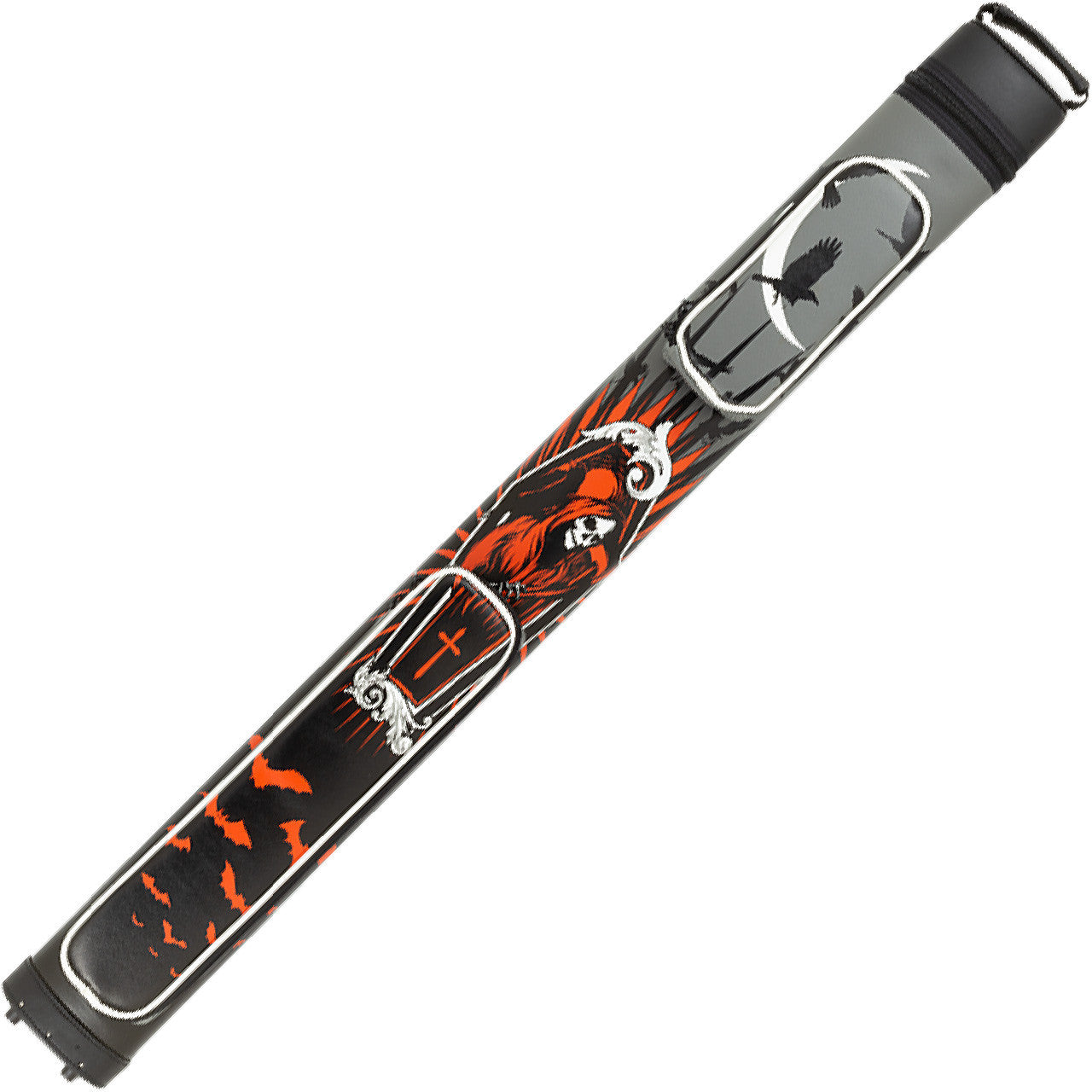 Action Sport 2x2 Hard Cue Case with Backpack Straps - Reaper