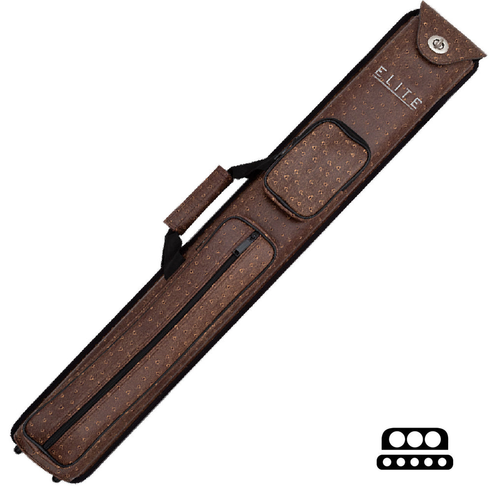 Elite Nexus 3x5 Hard Cue Case - Brown