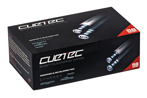 Cuetec 95-890 Shaft Cleansing Wipes - 58ct Pack 1