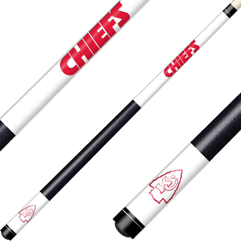 Kansas City Chiefs Cue Laser Etched Billiard Cue