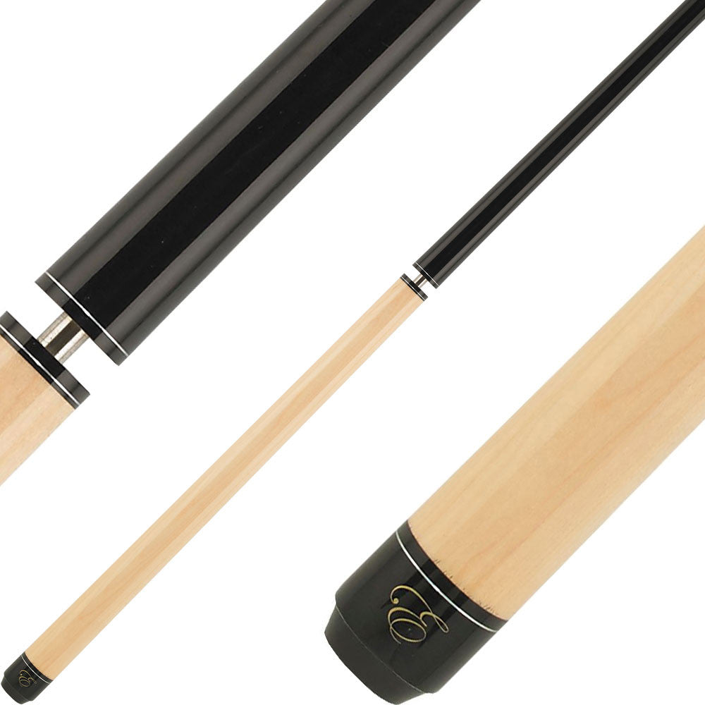 Elite ELBJPBK Break/Jump Cue - Black and Natural Maple