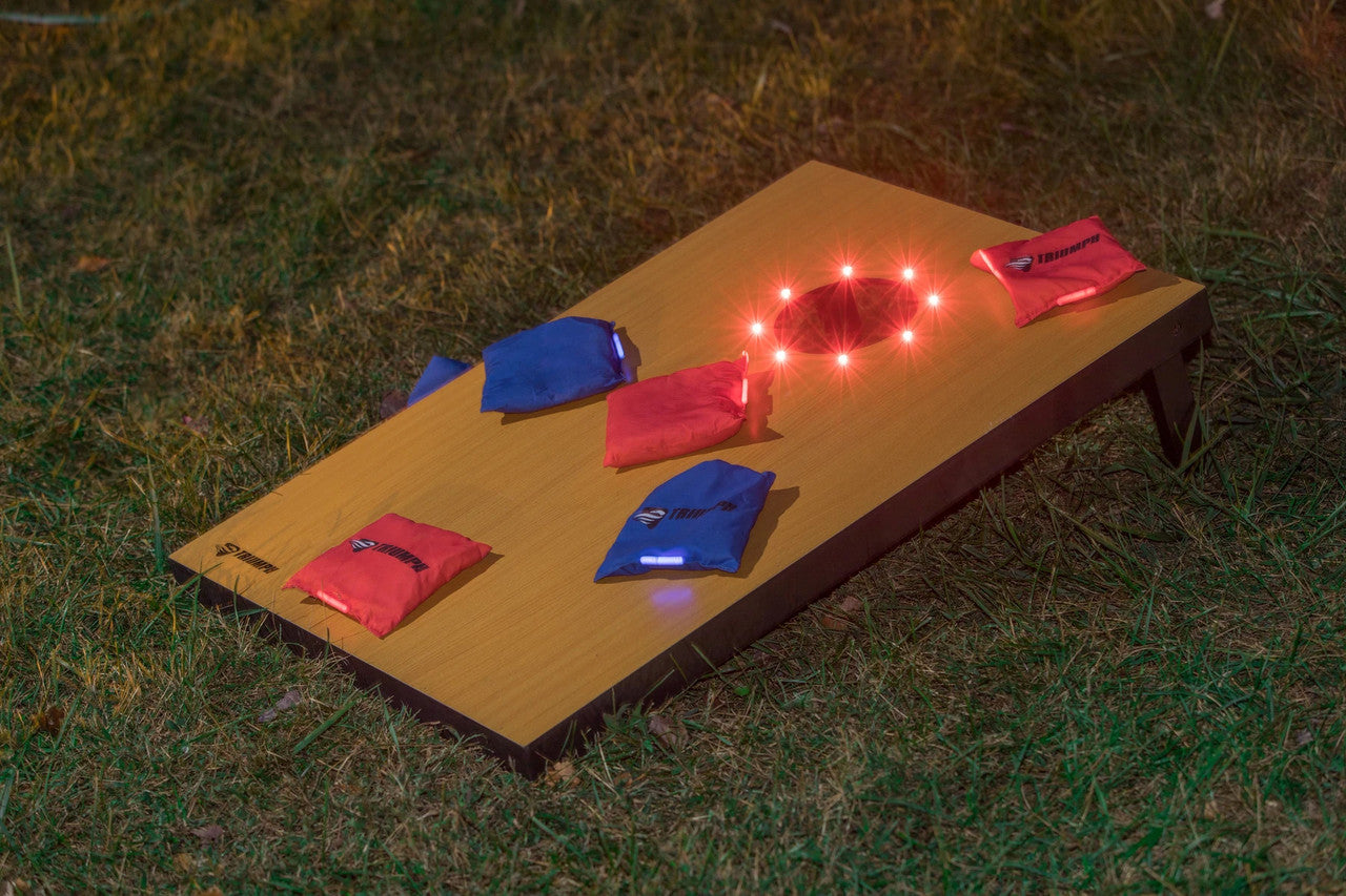 Triumph Cornhole Boards Set LED Lighted Tournament 2x3