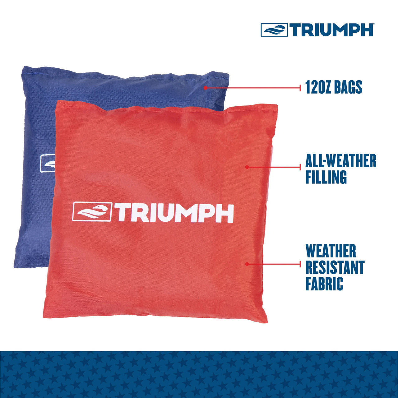 Triumph Cornhole Boards Set Patriotic Classic 2x3