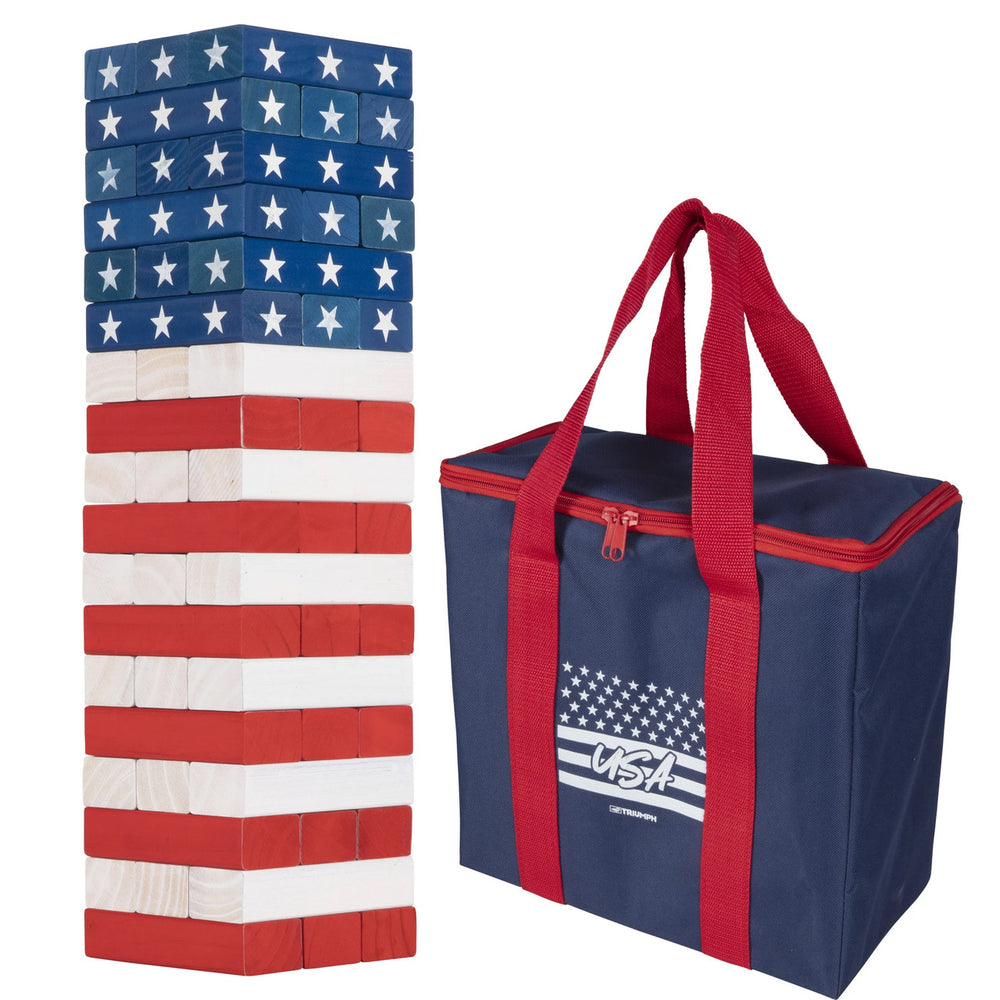 Triumph Patriotic Large Tumble Tower Set 6"