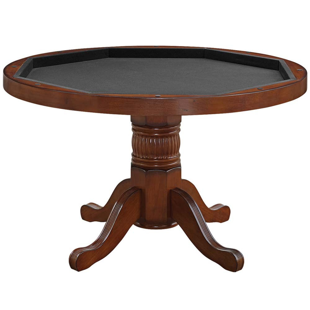 Ram Gameroom Poker Table 48" 3 in 1 Game Table Chestnut