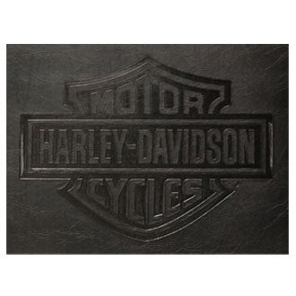 Harley Davidson Backrest Bar Stool - Vintage Black Finish 2