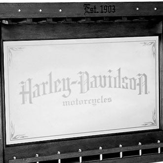 Harley Davidson Back Bar - Vintage Black Finish