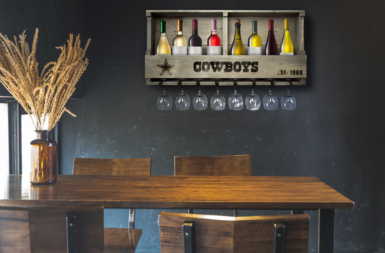 Dallas Cowboys Bar Shelf Reclaimed Wood