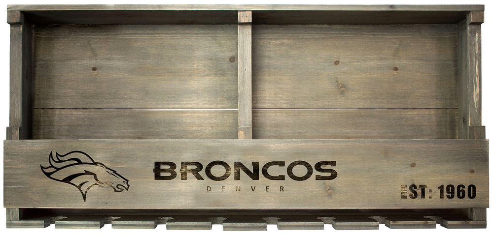 Denver Broncos Bar Shelf Reclaimed Wood