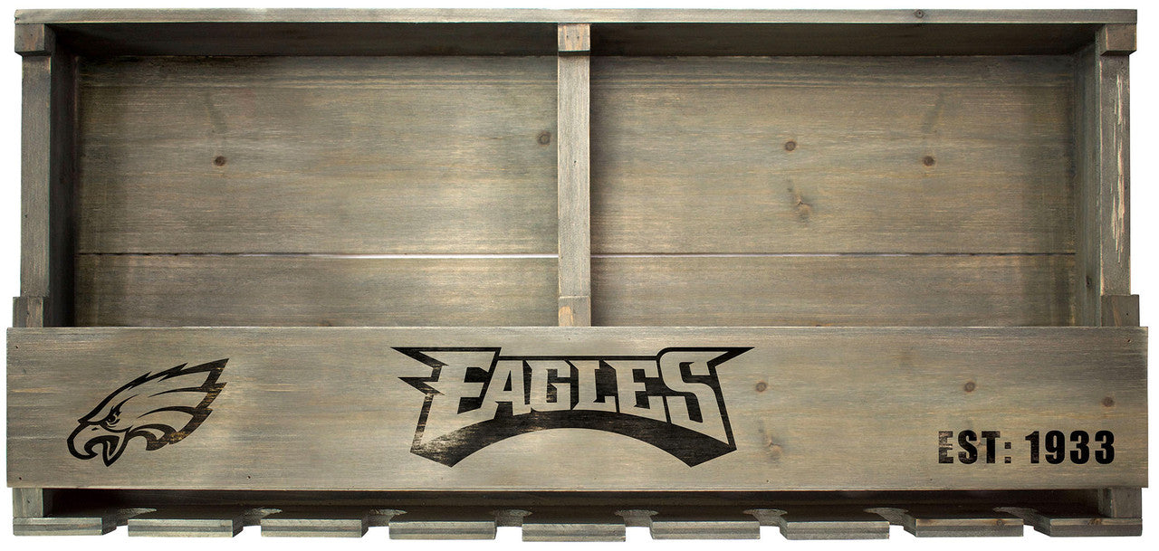 Philadelphia Eagles Bar Shelf Reclaimed Wood