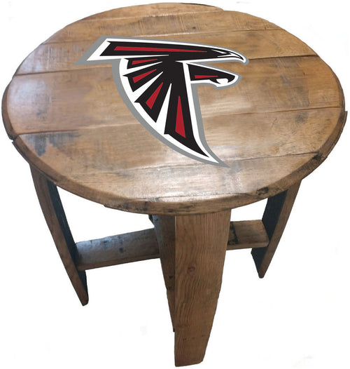 Atlanta Falcons Oak Barrel Table 1