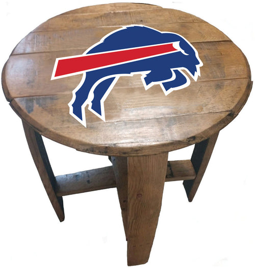 Buffalo Bills Oak Barrel Table 1