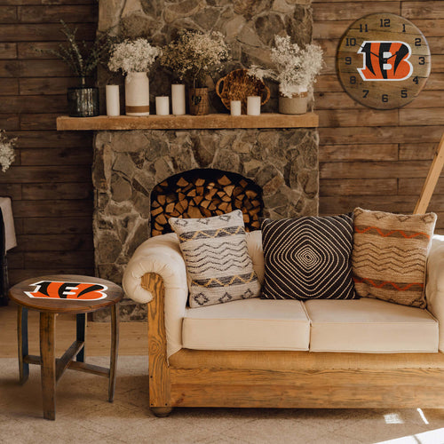Cincinnati Bengals Oak Barrel Table 3