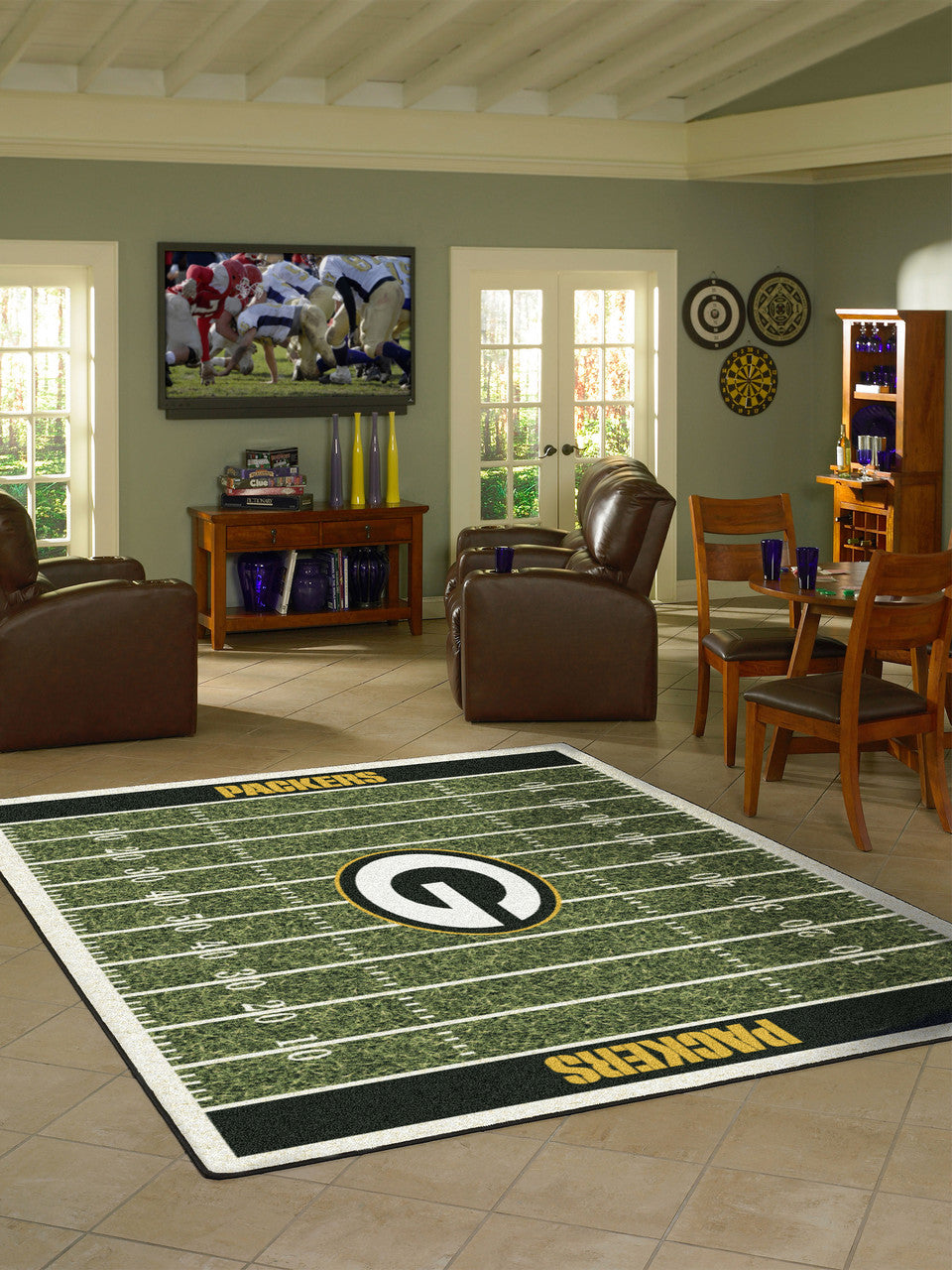 Green Bay Packers Rug Home Field