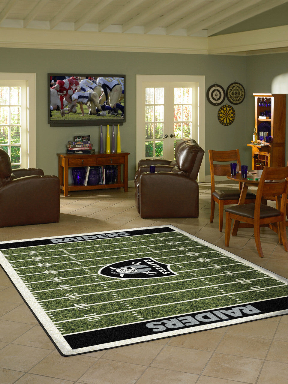 Las Vegas Raiders Rug Home Field