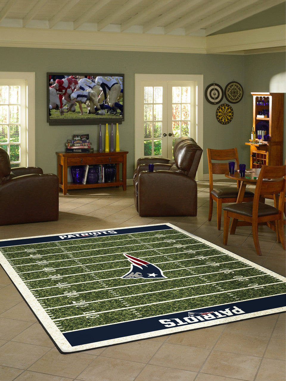 New England Patriots Rug Home Field