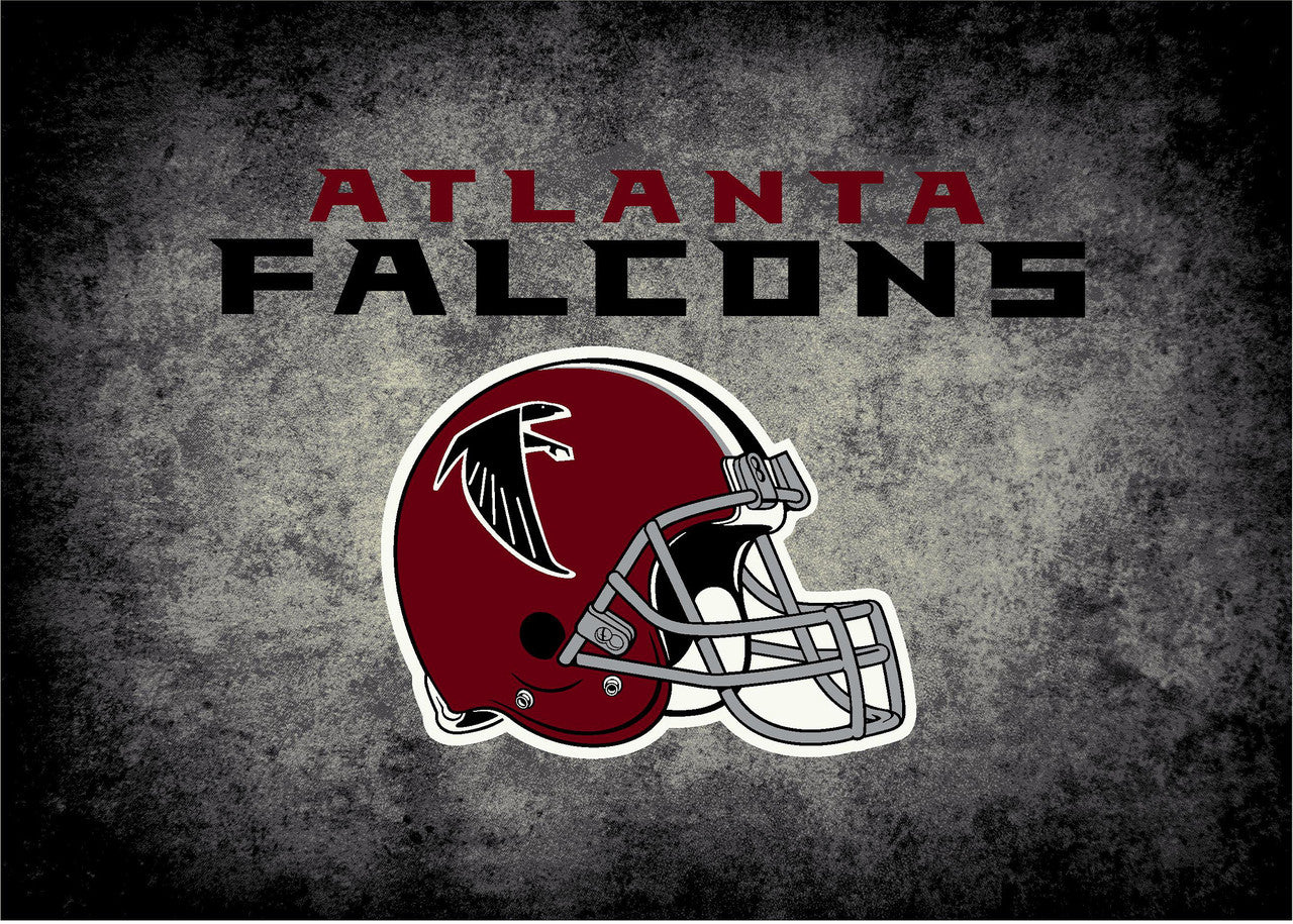 Atlanta Falcons Rug Distressed