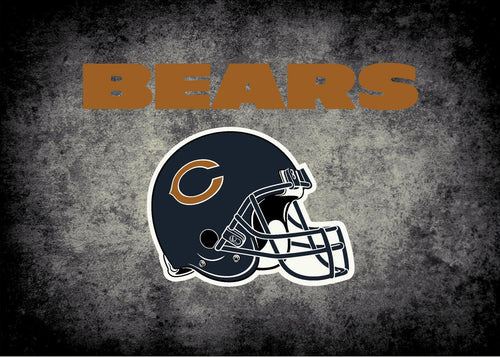 Chicago Bears Rug Distressed 1