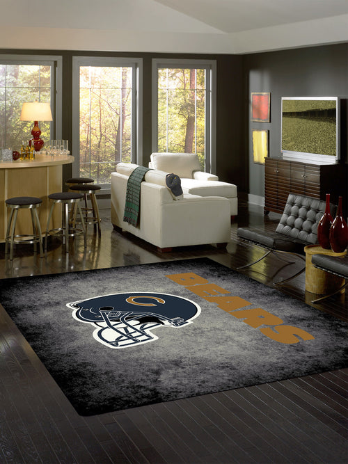 Chicago Bears Rug Distressed 3