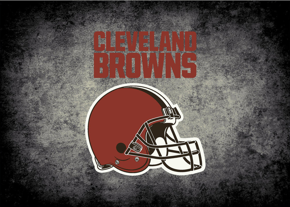 Cleveland Browns Rug Distressed