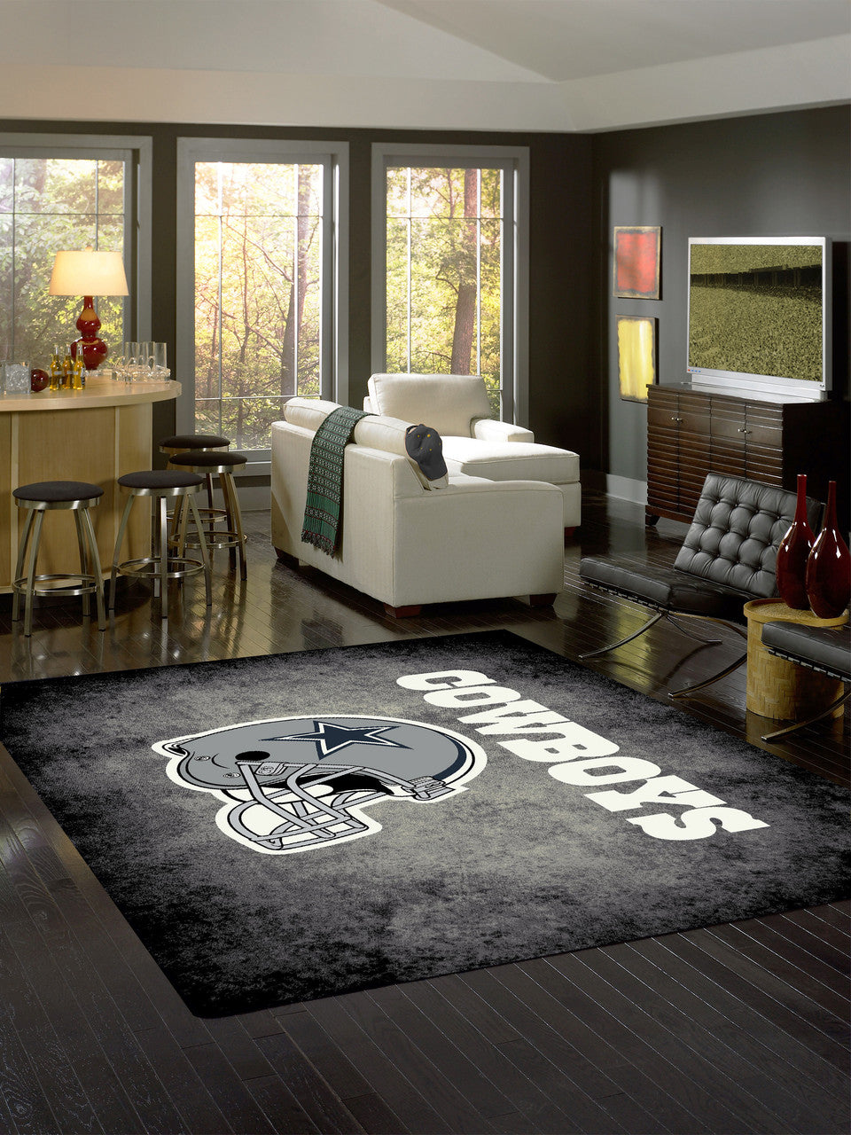Dallas Cowboys Rug Distressed