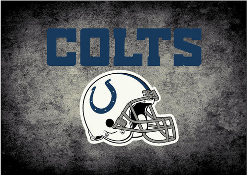 Indianapolis Colts Rug Distressed 1