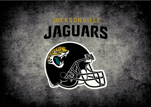 Jacksonville Jaguars Rug Distressed 1