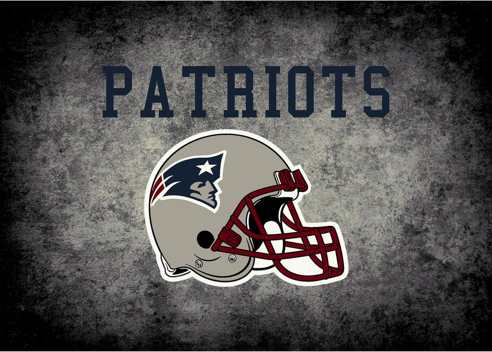 New England Patriots Rug Distressed