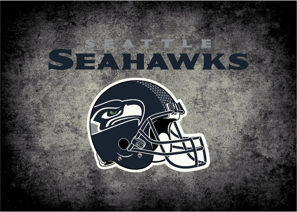 Seattle Seahawks Rug Distressed