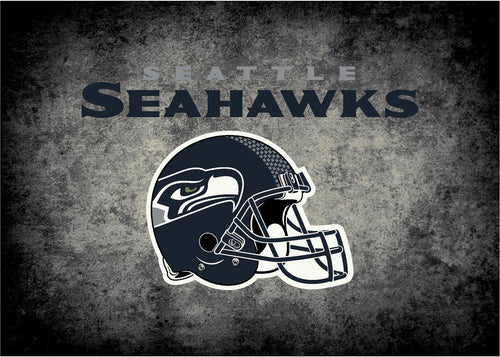 Seattle Seahawks Rug Distressed 1