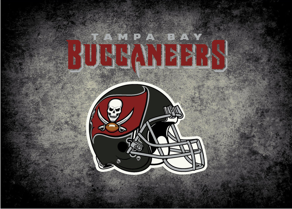 Tampa Bay Buccaneers Rug Distressed