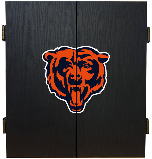 Chicago Bears Dartboard Cabinet Set Fan's Choice 1