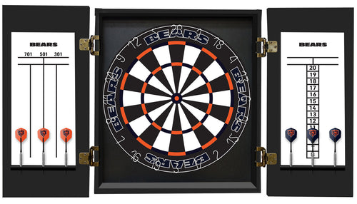 Chicago Bears Dartboard Cabinet Set Fan's Choice 3