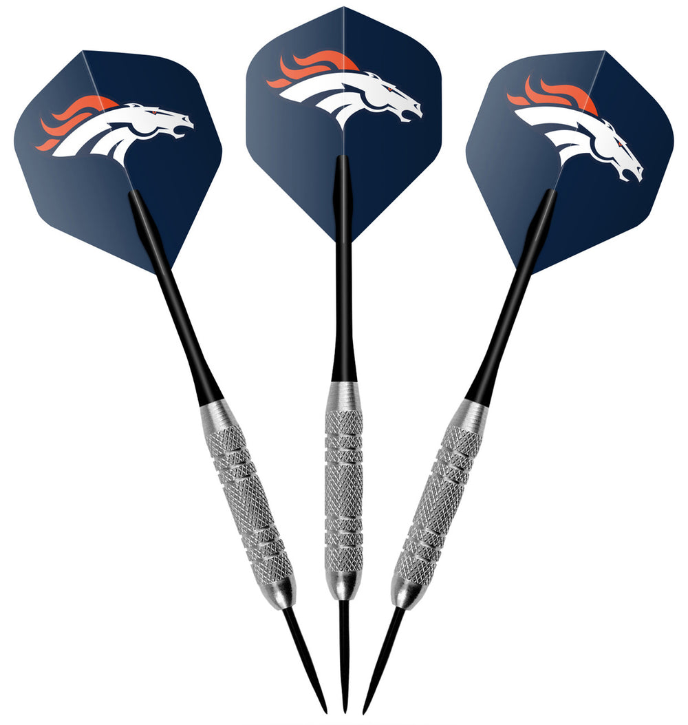 Denver Broncos Dartboard Cabinet Set Fan's Choice