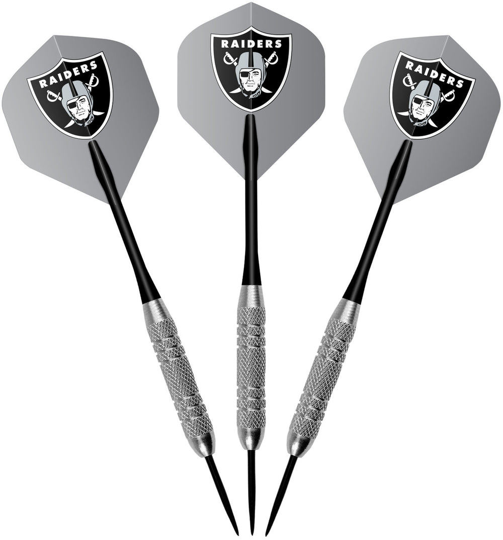 Las Vegas Raiders Dartboard Cabinet Set Fan's Choice