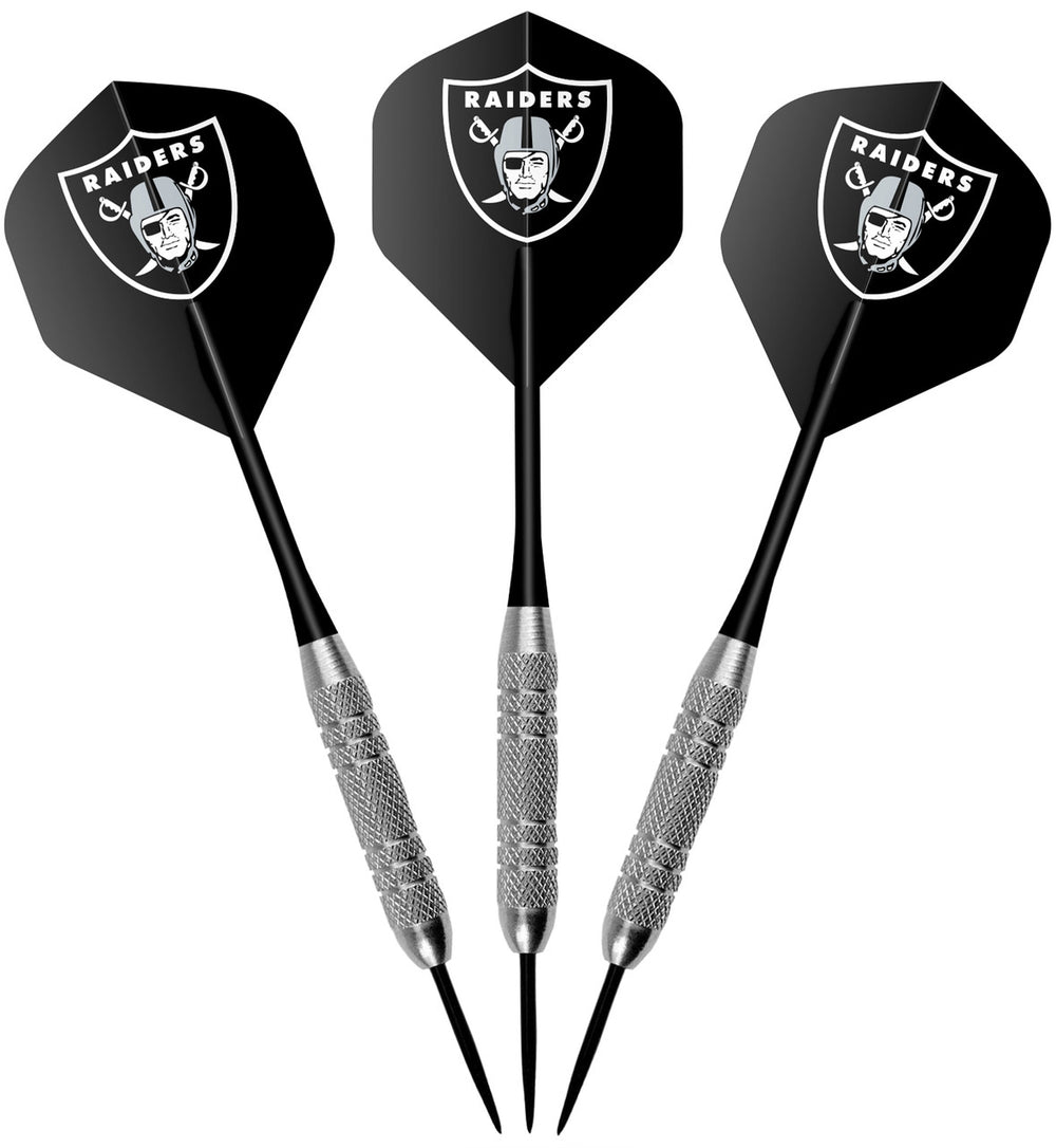 Las Vegas Raiders Dartboard Cabinet Set Fan's Choice