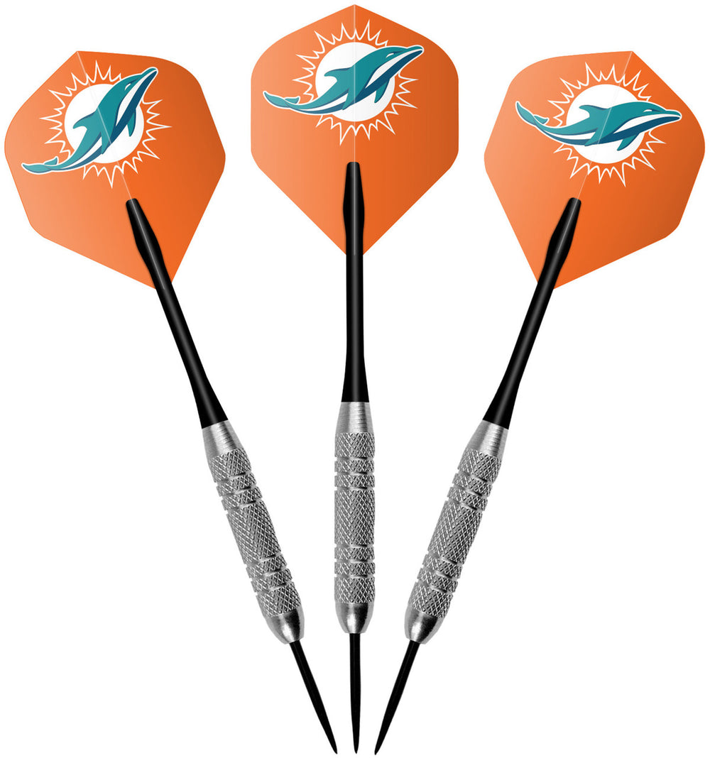 Miami Dolphins Dartboard Cabinet Set Fan's Choice