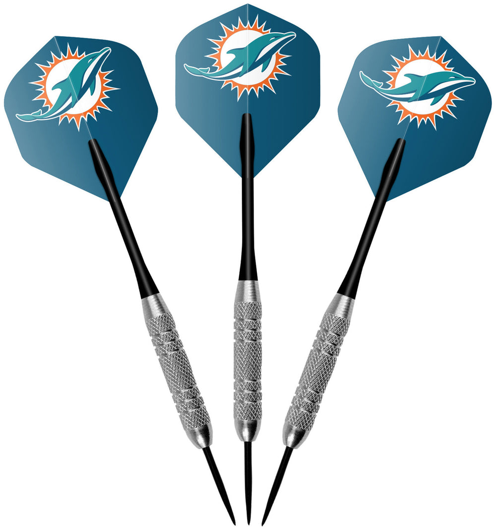 Miami Dolphins Dartboard Cabinet Set Fan's Choice
