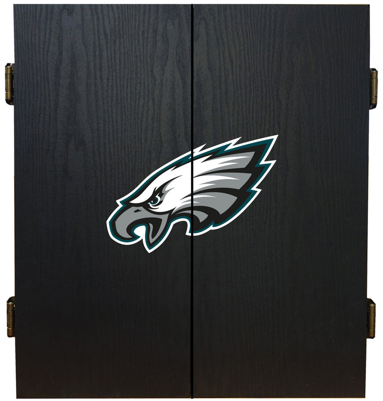 Philadelphia Eagles Dartboard Cabinet Set Fan's Choice