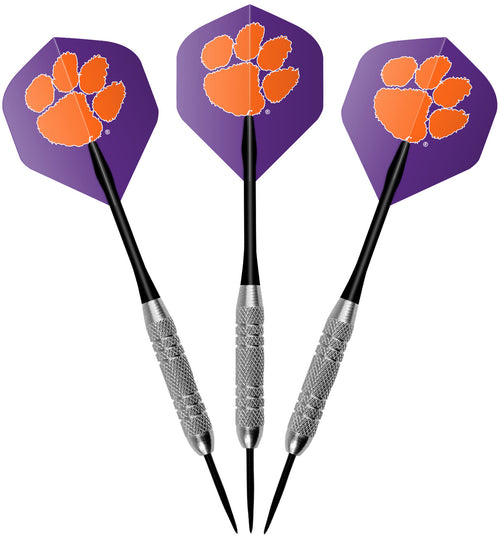 Clemson University Dartboard Cabinet Set Fan's Choice 3