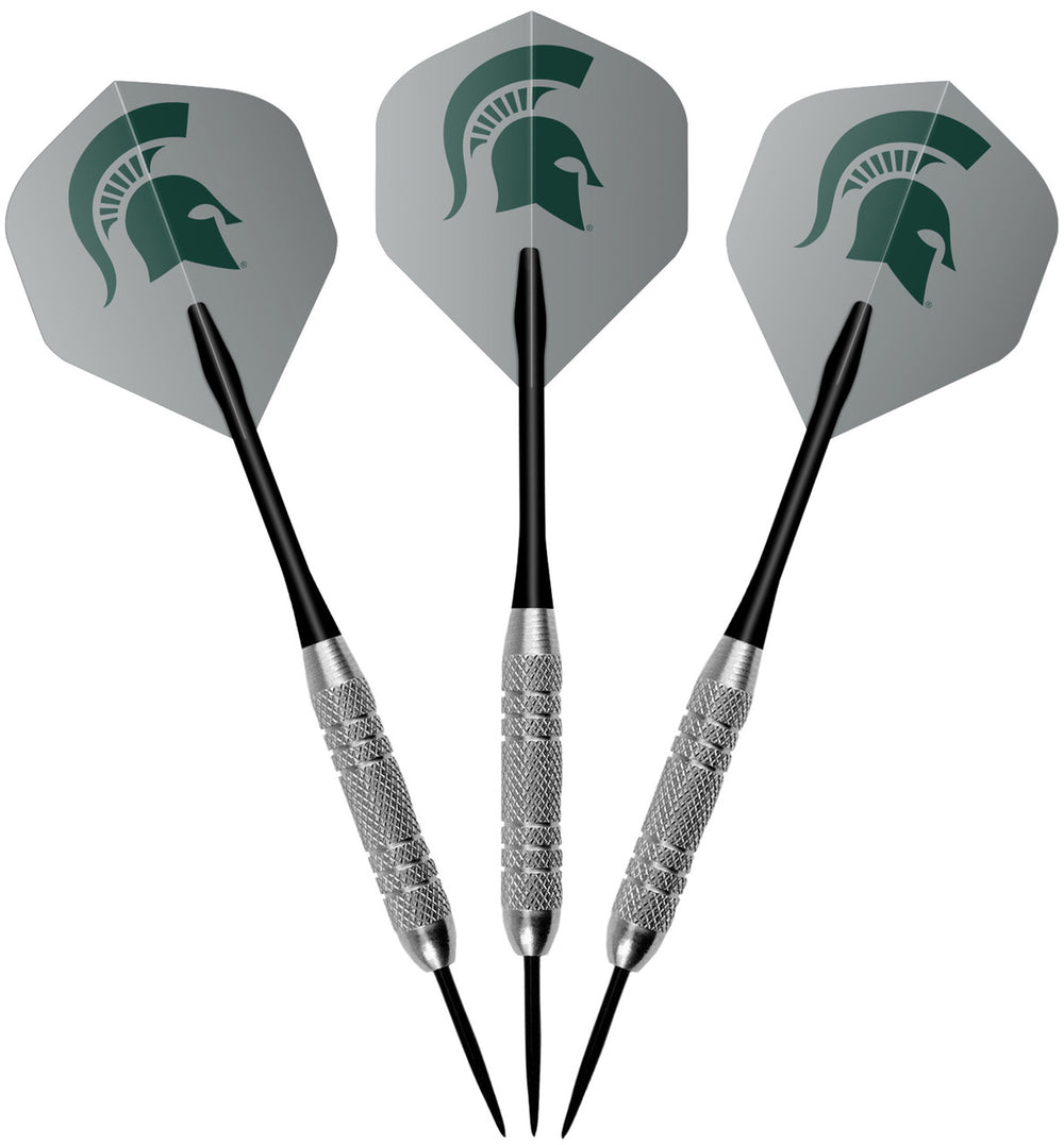 Michigan State University Dartboard Cabinet Set Fan's Choice