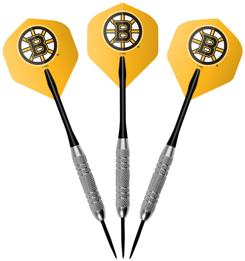 Boston Bruins Dartboard Cabinet Set Fan's Choice 4