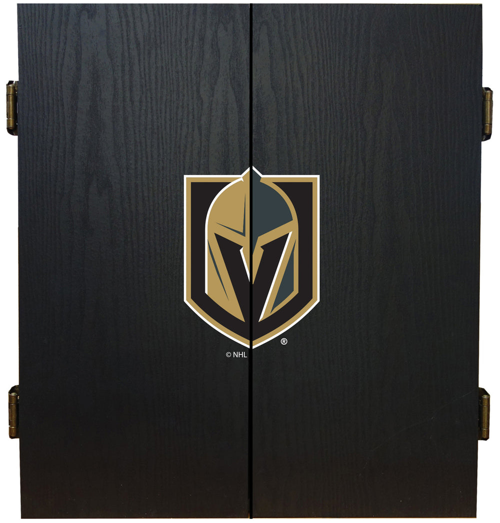 Vegas Golden Knights Dartboard Cabinet Set Fan's Choice