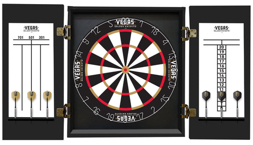 Vegas Golden Knights Dartboard Cabinet Set Fan's Choice 2